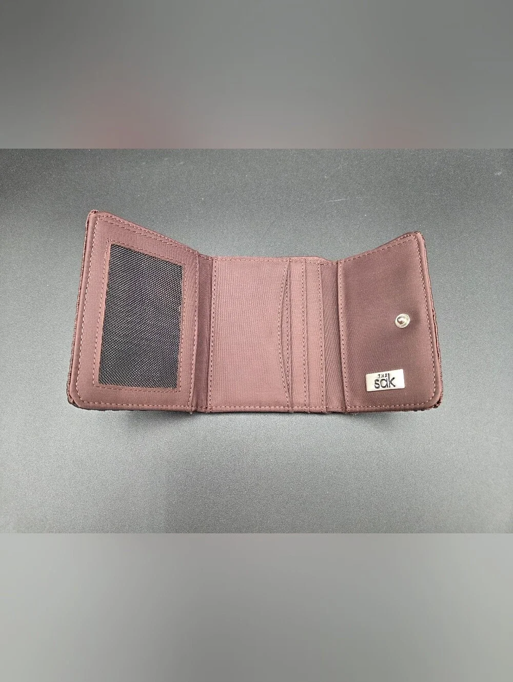 The Sak Crocheted Fold Wallet - Brown